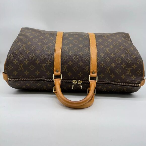 Authentic Louis Vuitton Monogram keepall 50 M41426 Boston Bag - Picture 5 of 11